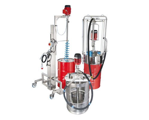 Drum emptying systems