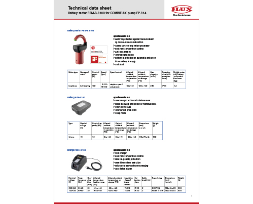 FBM-B 3100 cordless motor